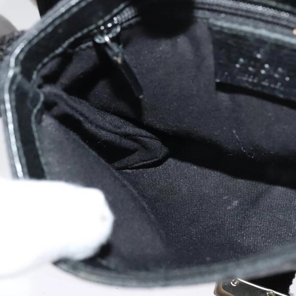 GUCCI GG Canvas Waist bag Black Silver 131236 Auth nb108 - Picture 12 of 16